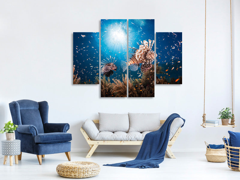 4-piece-canvas-print-lionfish-ii