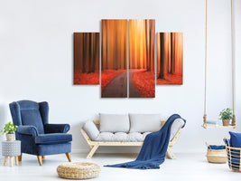 4-piece-canvas-print-path-to-unknown