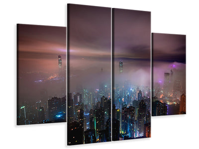4-piece-canvas-print-smog-in-hong-kong