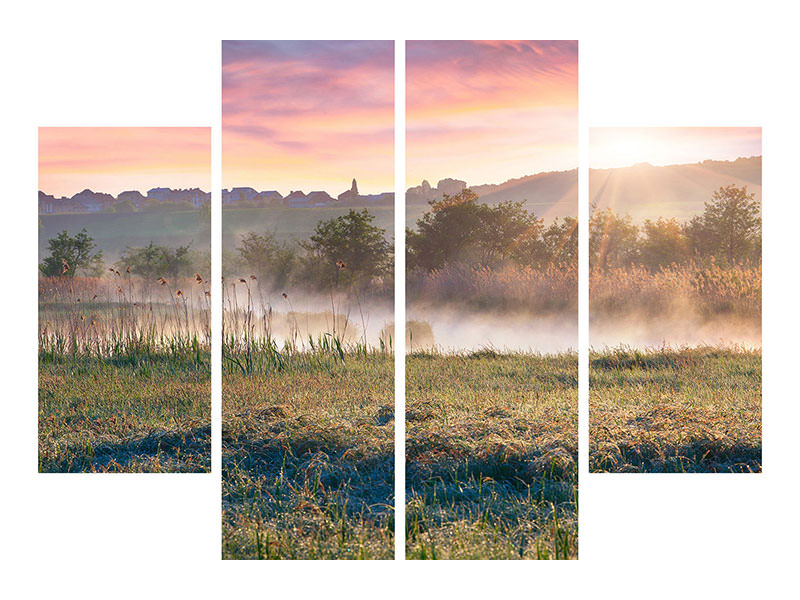 4-piece-canvas-print-sunset-on-hill