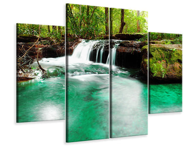 4-piece-canvas-print-the-river-at-waterfall
