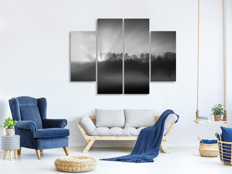 4-piece-canvas-print-the-sun-in-the-fog