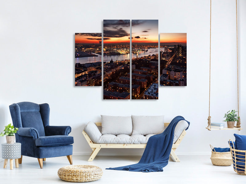 4-piece-canvas-print-wintersunset