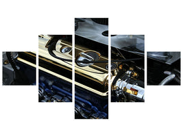 5-piece-canvas-print-engine-tuning