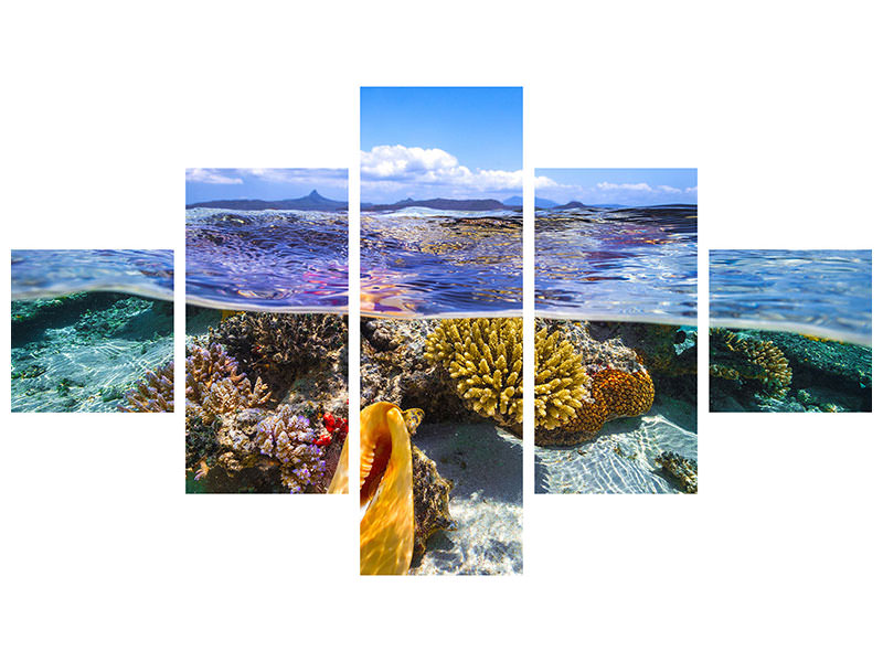 5-piece-canvas-print-lagoon-life