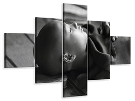 5-piece-canvas-print-sleeping-buddha