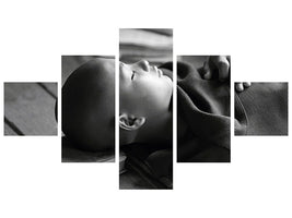 5-piece-canvas-print-sleeping-buddha