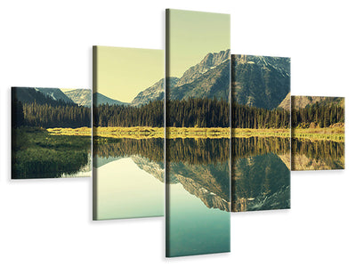 5-piece-canvas-print-the-lake