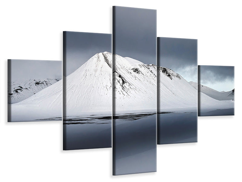 5-piece-canvas-print-the-white-mountain