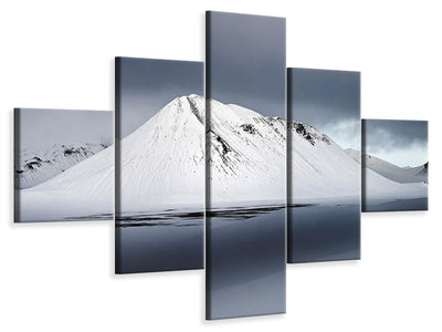 5-piece-canvas-print-the-white-mountain