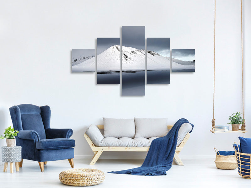 5-piece-canvas-print-the-white-mountain