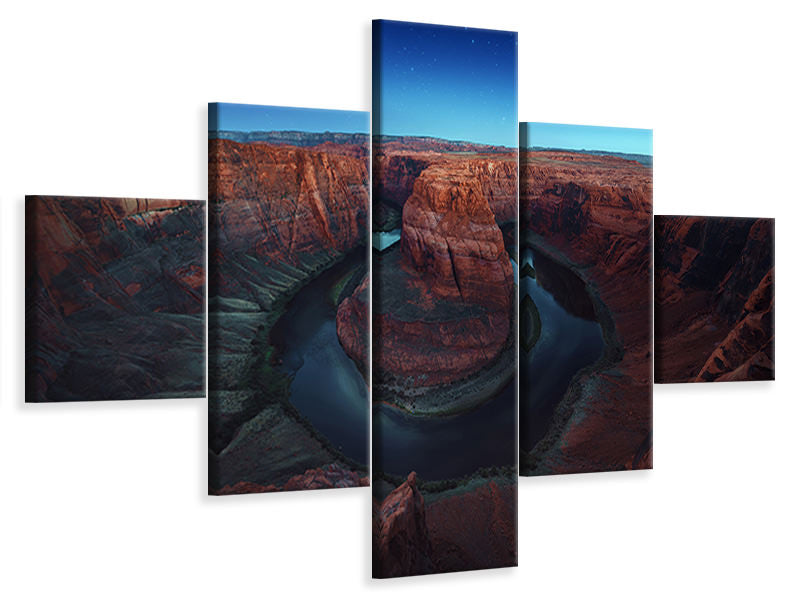 5-piece-canvas-print-water-on-mars