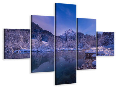 5-piece-canvas-print-zelenci-springs