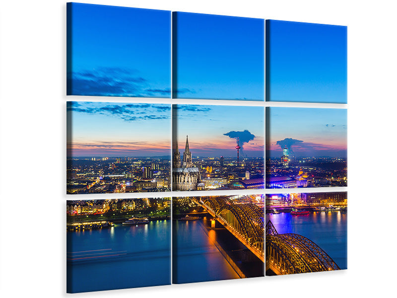 9-piece-canvas-print-skyline-a-penthouse-in-cologne