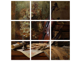 9-piece-canvas-print-still-life-with-violin-and-painting