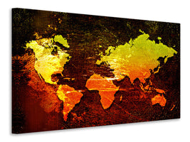 canvas-print-retro-world-map