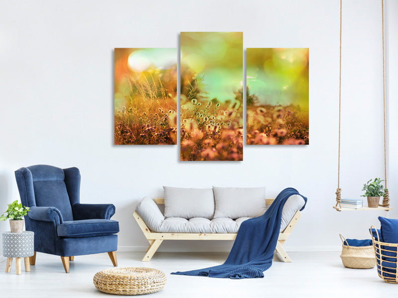 modern-3-piece-canvas-print-flower-meadow-at-twilight