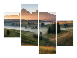 modern-4-piece-canvas-print-alpe-di-siusi