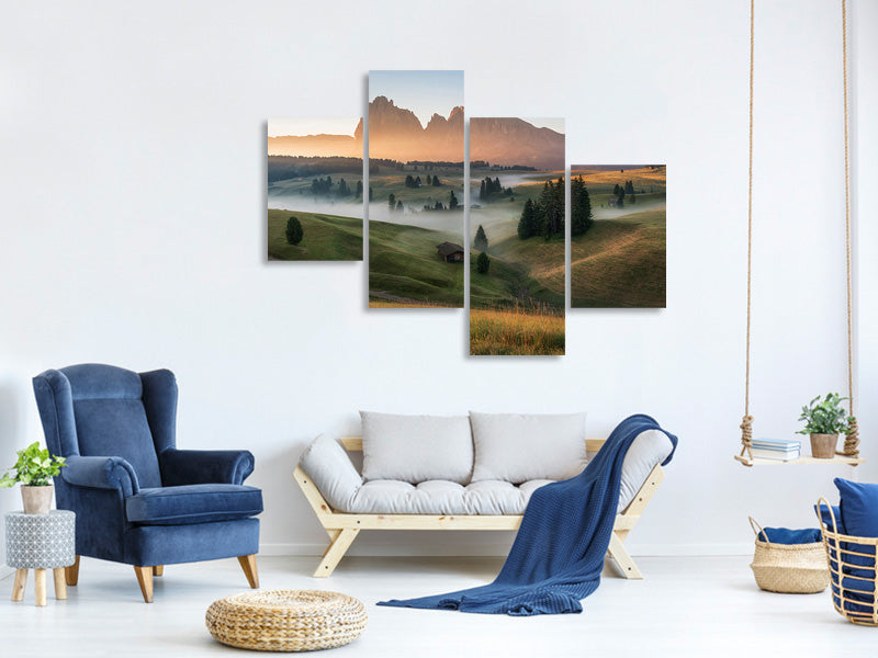 modern-4-piece-canvas-print-alpe-di-siusi