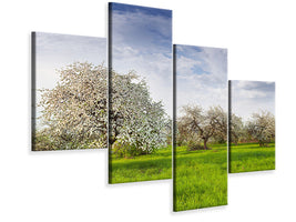 modern-4-piece-canvas-print-apple-tree-garden