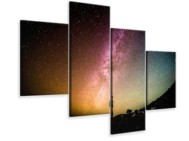 modern-4-piece-canvas-print-at-the-milky-way