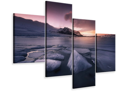modern-4-piece-canvas-print-last-lights-on-fjallsarlon