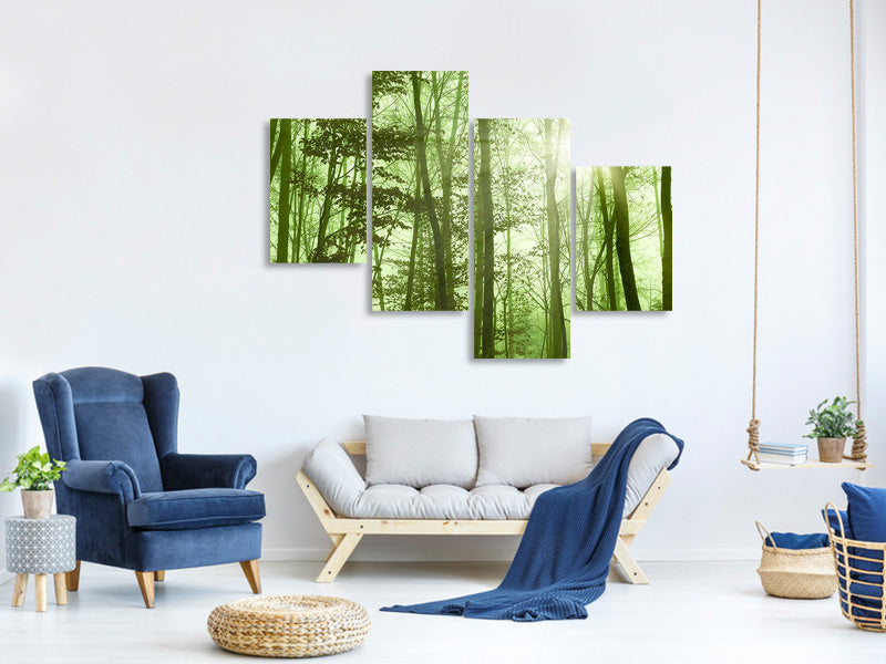 modern-4-piece-canvas-print-nibelungen-forest