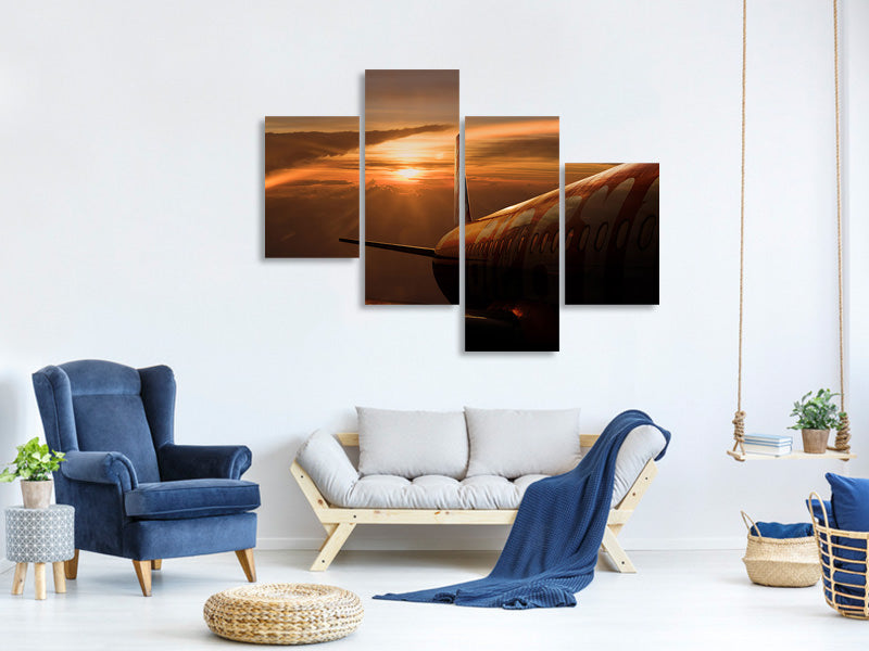 modern-4-piece-canvas-print-out-of-the-flight