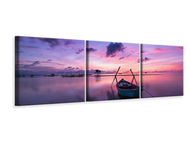 panoramic-3-piece-canvas-print-impressive-sunset-at-the-sea