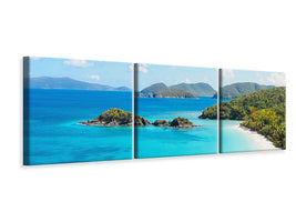 panoramic-3-piece-canvas-print-my-favorite-place-on-the-beach