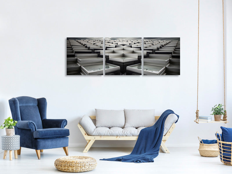 panoramic-3-piece-canvas-print-triangles-a