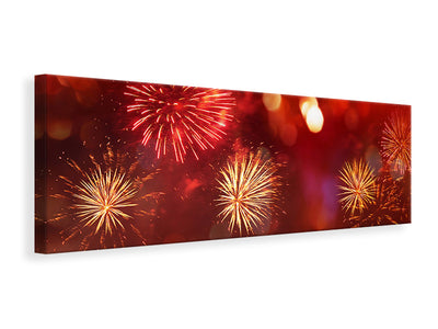 panoramic-canvas-print-colorful-fireworks