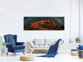 panoramic-canvas-print-milky-way-over-the-sunset-arch