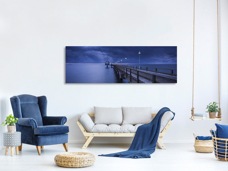 panoramic-canvas-print-pier-at-night