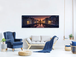 panoramic-canvas-print-sunset-in-brugge