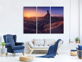 3-piece-canvas-print-bardenas-in-blue