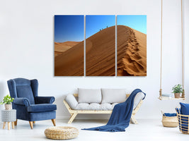 3-piece-canvas-print-desert-hike-in-namibia