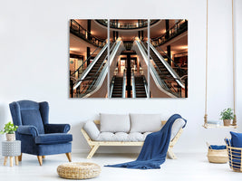 3-piece-canvas-print-escalator-in-shopping-mall