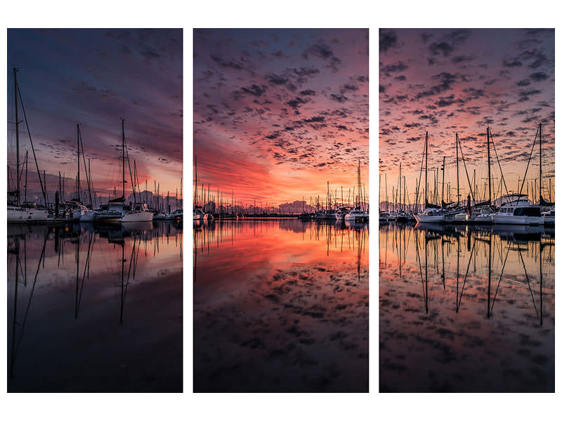3-piece-canvas-print-evening-mood-in-the-harbor