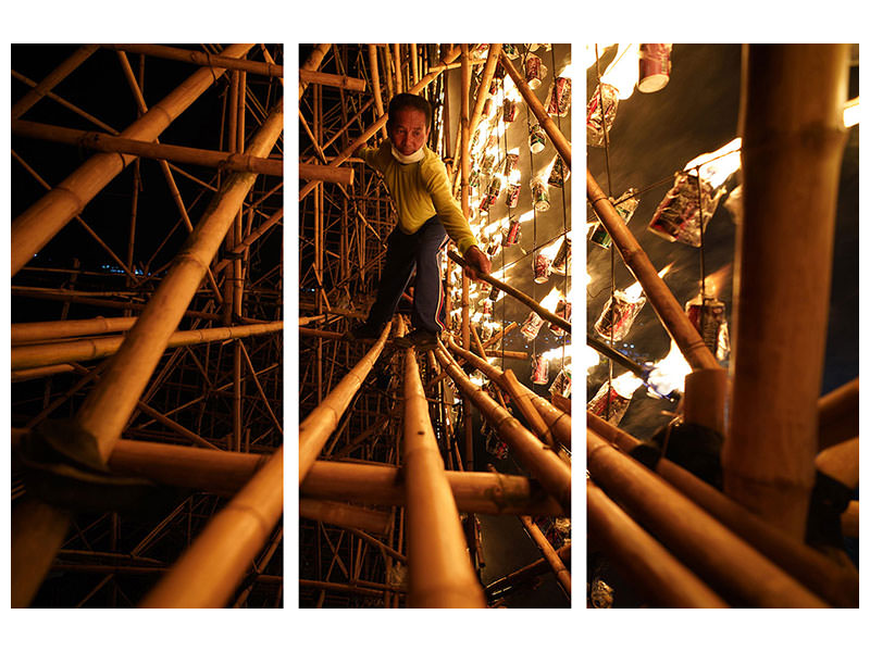 3-piece-canvas-print-fire-boat-festival-thailand