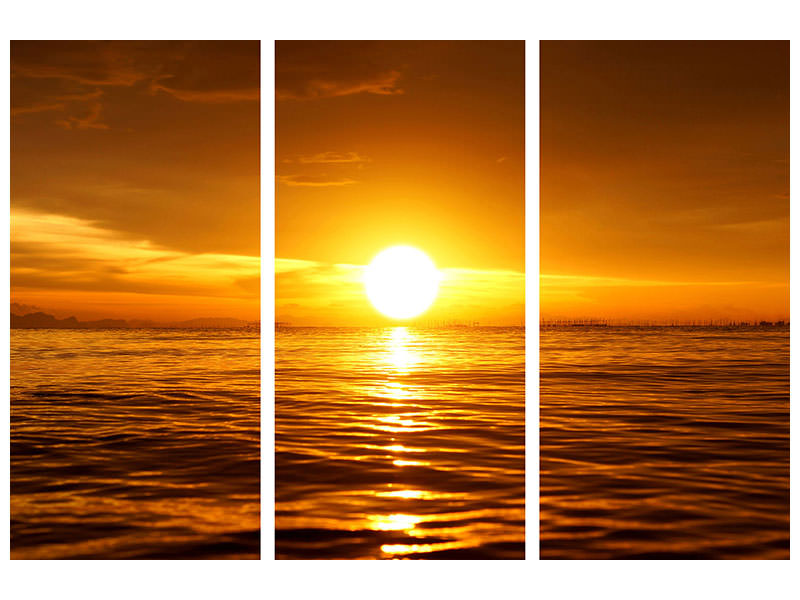 3-piece-canvas-print-glowing-sunset-on-the-water