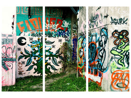 3-piece-canvas-print-graffiti-in-the-backyard