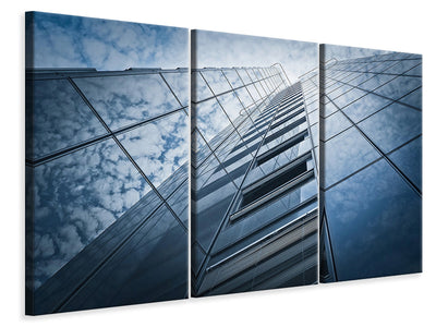 3-piece-canvas-print-high-rise-in-the-clouds