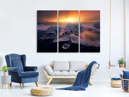 3-piece-canvas-print-jokulsarlonas-sunrise-ii