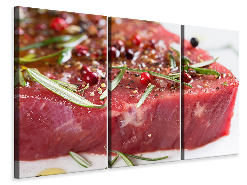 3-piece-canvas-print-raw-meat