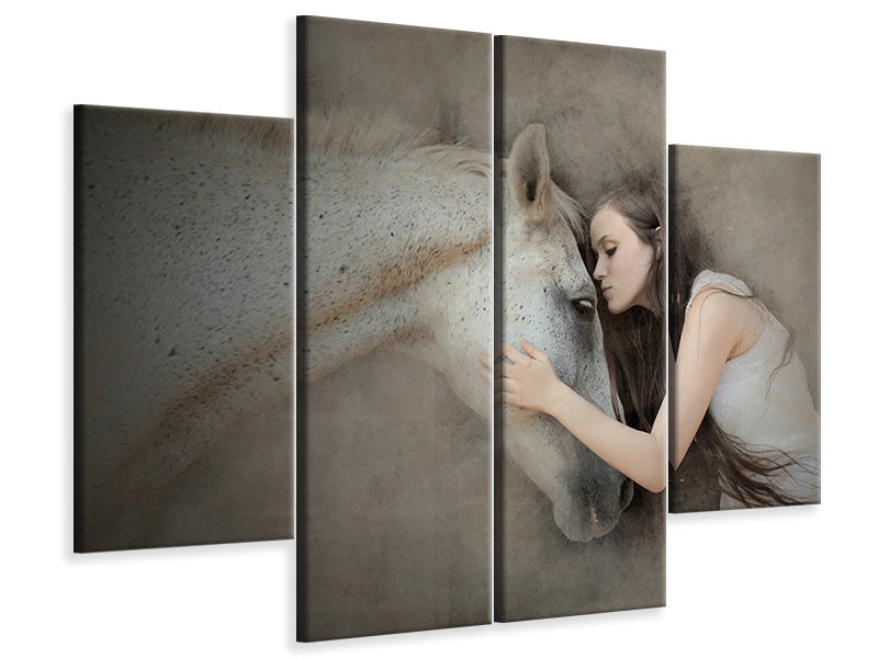 4-piece-canvas-print-a-kiss