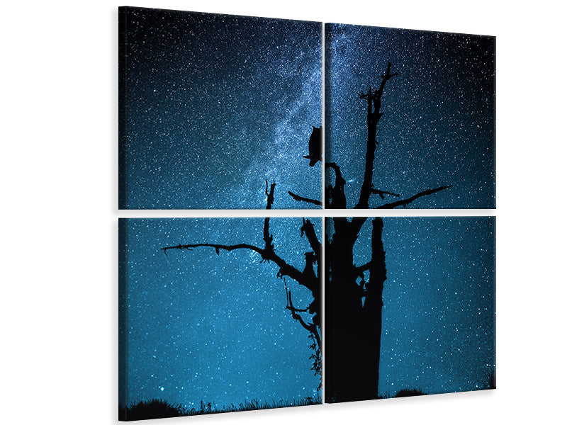 4-piece-canvas-print-alone-in-the-dark