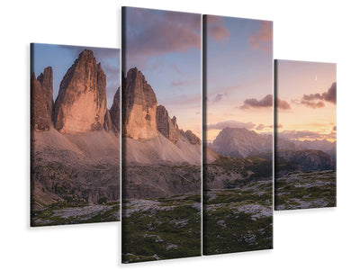 4-piece-canvas-print-an-evening-in-the-dolomites