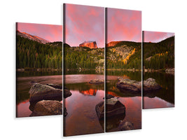 4-piece-canvas-print-bear-lake-sunrise