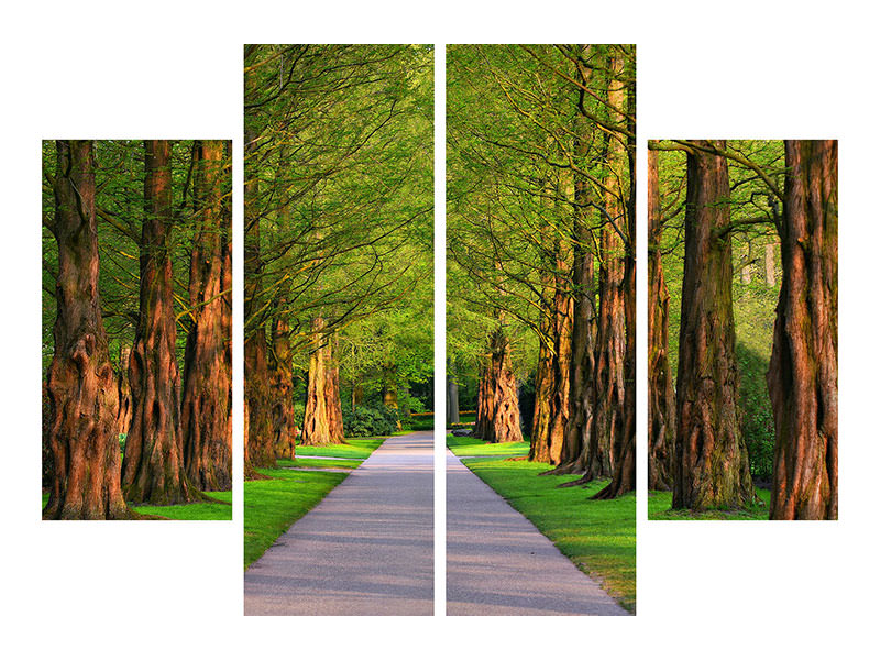 4-piece-canvas-print-beautiful-avenue-in-nature